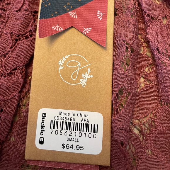 Gimmicks Sheer Lace Blouse Sz Small - Picture 5 of 5